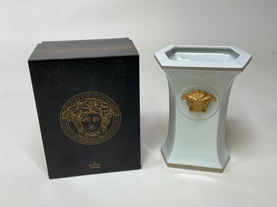 Lot 179 - VERSACE FOR ROSENTHAL; a boxed porcelain vase...