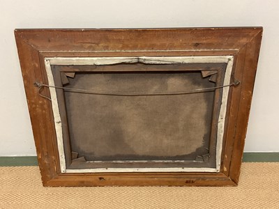 Lot 344 - F WOOTTON; oil on canvas, a gentleman riding a...