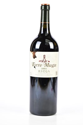 Lot 2836 - RED WINE; a magnum bottle of Torre Muga Rioja...