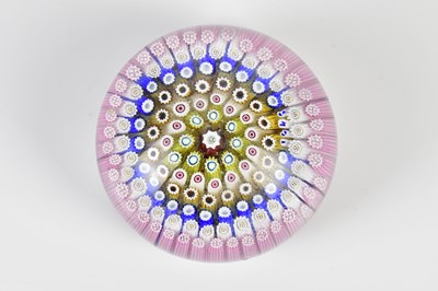 Lot 1281 - A 19th century millefiori paperweight dated...