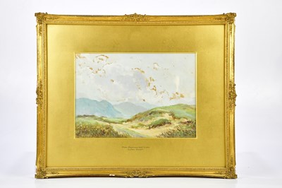 Lot 2513 - CLARA KNIGHT; gouache, 'From Deganwy Golf...