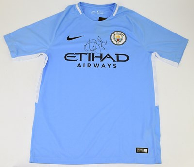 Lot 337 - YAYA TOURE; a Nike 2017 Manchester City jersey,...