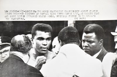 Lot 2376 - MUHAMMAD ALI VS GEORGE FOREMAN; a poster...