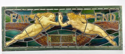 Lot 1012 - A late 19th century leaded glazed stained...