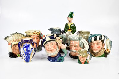 Lot 1435 - ROYAL DOULTON; a collection of character jugs...