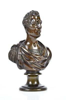 Lot 1197 - A late 19th century bronze bust of the Duke of...