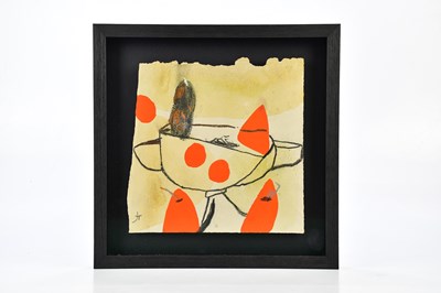 Lot 2416 - JOEL TOMLIN; mixed media, 'Fruit' signed, 27 x...