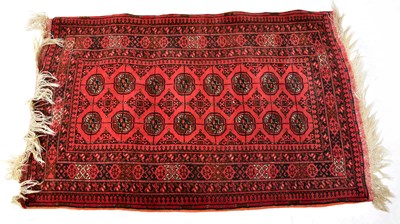 Lot 133 - An Afghan Hobash hand-knotted rug, in red...