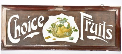 Lot 1005 - A Victorian advertising wood and milk glass...