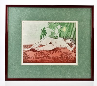 Lot 2610 - E S ELMHIRST; signed etching, "nude II",...