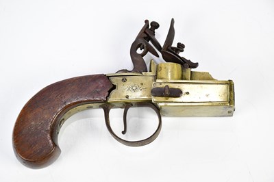 Lot 1640 - THEOPHILUS RICHARDS; a brass tinder pistol,...