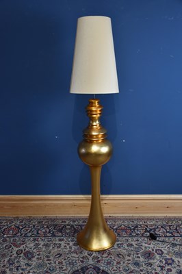 Lot 2220 - A large modern decorative gilt standard lamp...