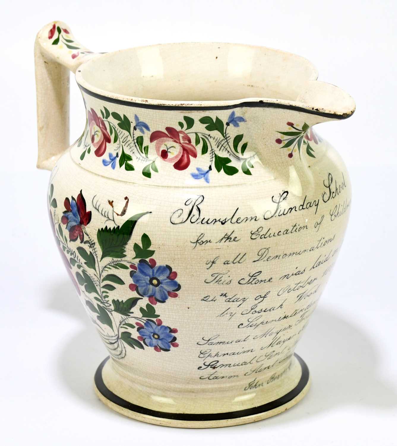 Lot 787 - BURSLEM INTEREST; an early 19th century...