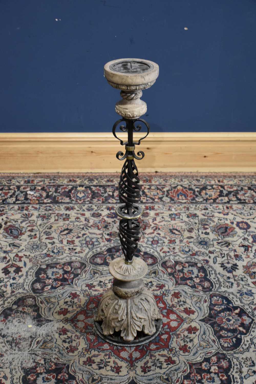 Lot 238 - A modern decorative wrought iron and composite...