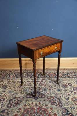 Lot 34 - A Regency mahogany and rosewood side table,...