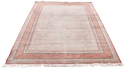 Lot 328 - A Caucasian machine woven wool carpet worked...