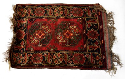 Lot 140 - A Turkmenistan Kizilayak hand-knotted red...