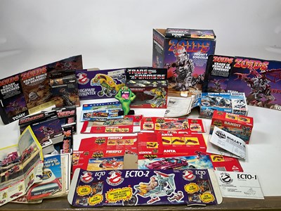 Lot 242 - Empty Kenner Mask toy boxes and Tomy Zoids and...