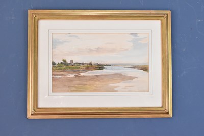 Lot 2507 - J AUMONIER; watercolour, 'Old Shoreline,...