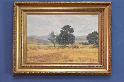 Lot 2514 - J AUMONIER; watercolour, farm landscape with...