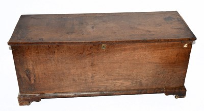 Lot 1506 - A 19th century oak blanket chest, height 57cm,...