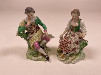 Lot 234 - A pair of late 18th century Derby porcelain...