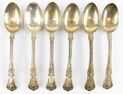 Lot 605 - A set of six Victorian hallmarked silver...