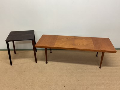 Lot 692 - MEREDEW; a mid 20th century teak coffee table,...