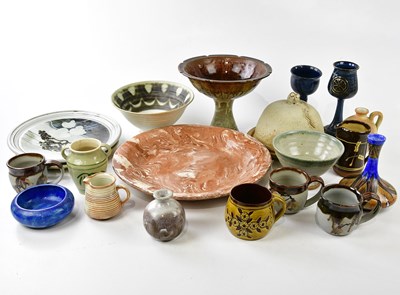 Lot 1293 - A collection of decorative and studio pottery...