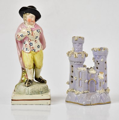 Lot 1445 - A 19th century Staffordshire figure plus a...