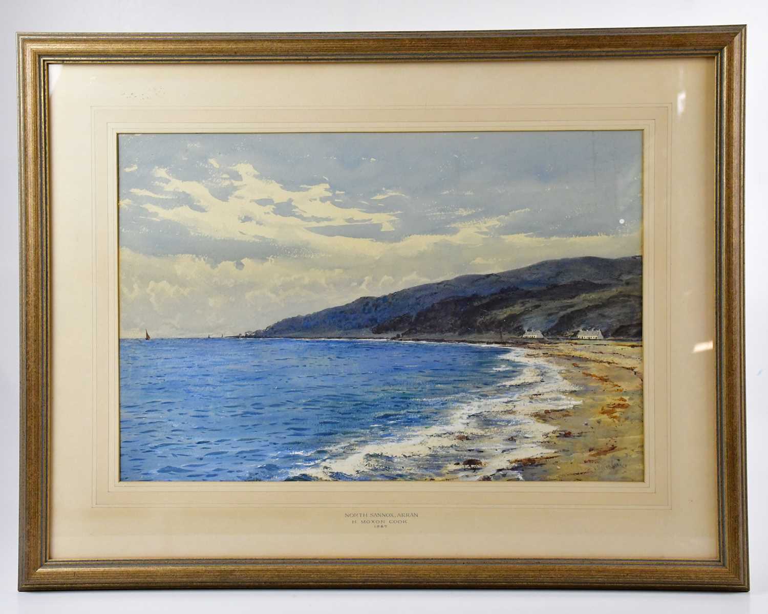 Lot 2460 - HERBERT MOXON COOK; watercolour, 'North Sannox,...