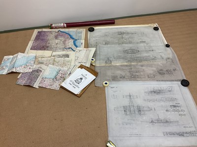 Lot 105 - A collection of military maps for pilots and...