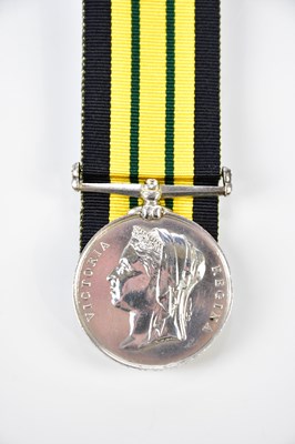 Lot 1514 - A Victorian Ashantee Medal, named to Private C....