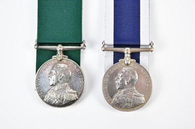 Lot 1550 - Two Naval Long Service and Good Conduct Medals...