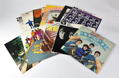 Lot 174 - THE BEATLES; a collection of vinyl LPs by the...