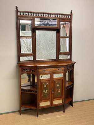 Lot 673 - A 19th century mahogany mirror back sideboard,...