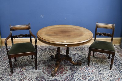 Lot 35 - A Victorian mahogany circular breakfast table,...