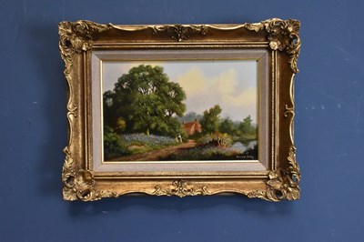 Lot 2584 - VINCENT SELBY (1919-2005); oil on board, rural...