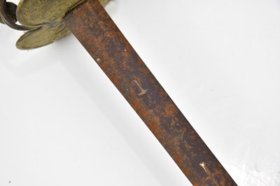 Lot 1631 - A brass handled dress sword, 85cm, together...