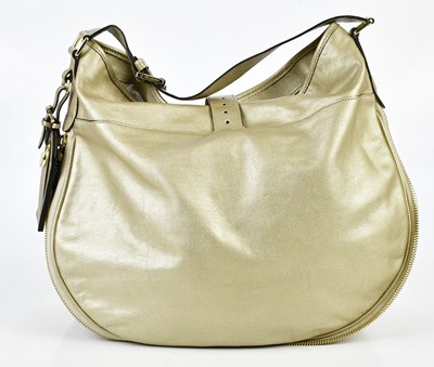 Lot 729 - MULBERRY; a metallic champagne calfskin...