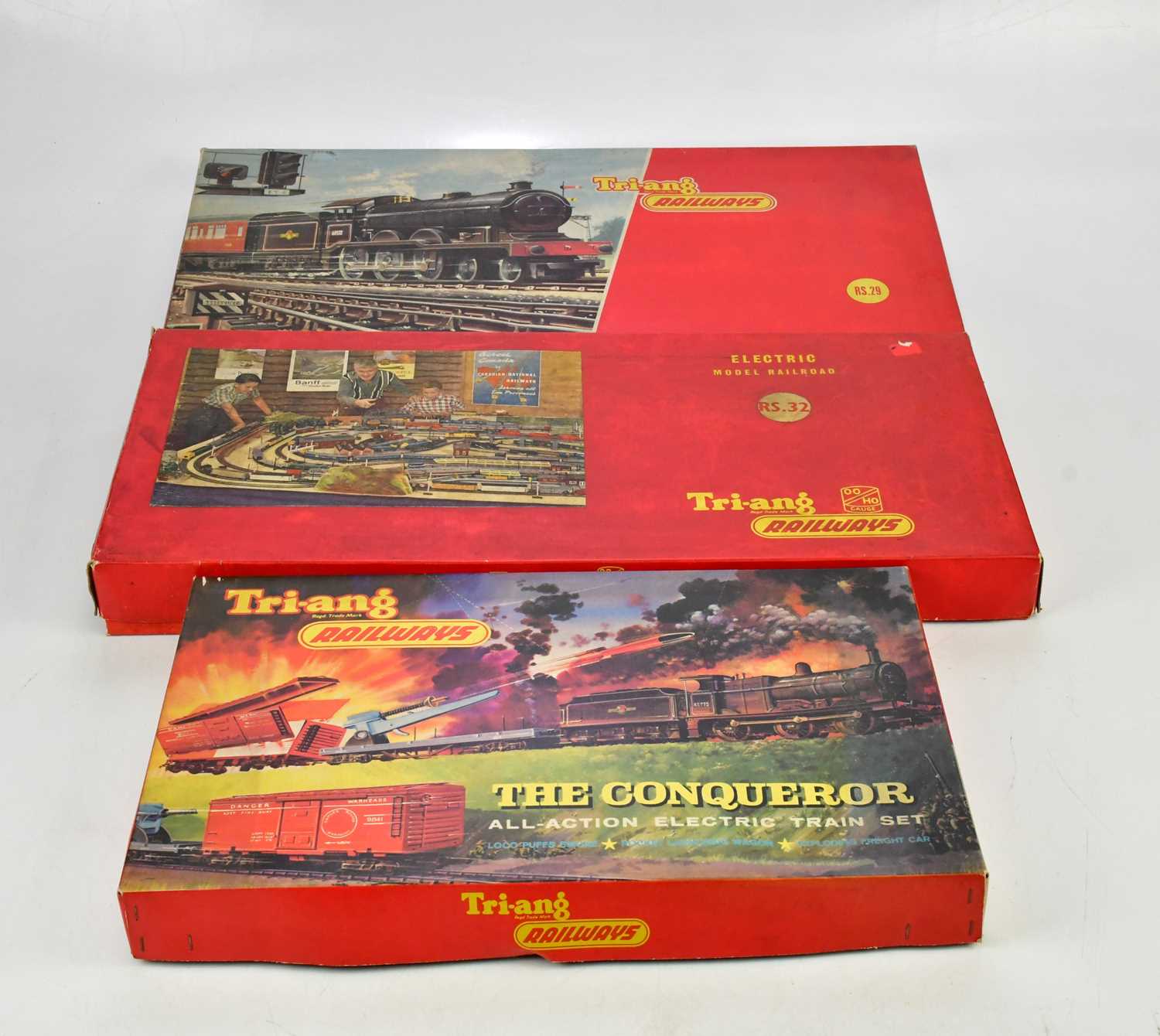 Three Trian Lot 330 - TRI-ANG; a group of three train sets