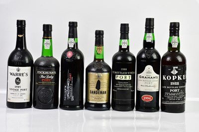 Lot 2790 - PORT; seven bottles including Warre's 1985...