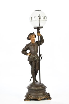 Lot 2102 - An early 20th century bronzed spelter rotating...