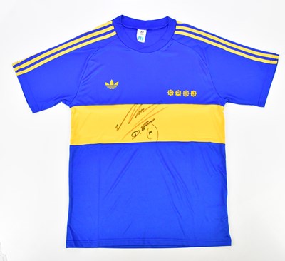 Lot 2283 - DIEGO MARADONA; a Boca Juniors retro style...