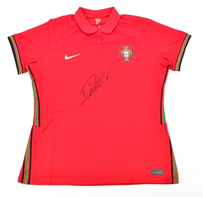 Lot 2307 - CRISTIANO RONALDO; a signed Portugal football...