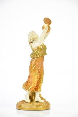 Lot 1433 - ROYAL WORCESTER; a blush ivory female figure...