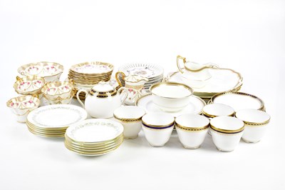 Lot 1336 - SPODE; a part tea service together with...