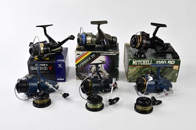 Lot 2379 - MITCHELL; four fixed spool fishing reels...