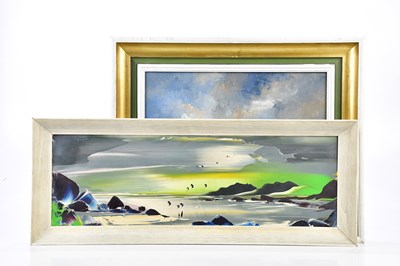 Lot 2656 - BILL WILLIAMSON; oil on board, 'Stormy Weather'...