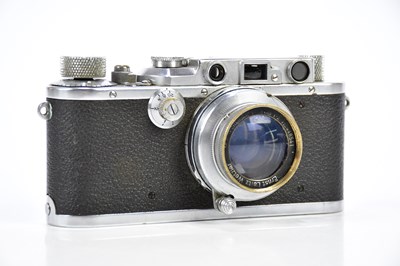 Lot 384 - LEICA; a Leica III rangefinder 35mm film...